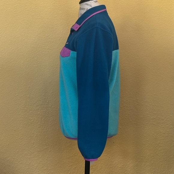 Patagonia Synchilla “Snap T Fleece Pullover” In Howling Turqoise Size Small EUC! - Picture 6 of 10